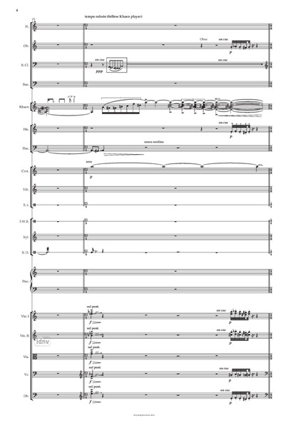 Khaen für 4 Khaen und Orchester (2021) Khaen für 4 Khaen und Orchester (2021)