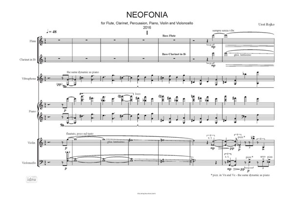 Neofonia für Ensemble (2016, rev. 2021) Neofonia für Ensemble (2016, rev. 2021)