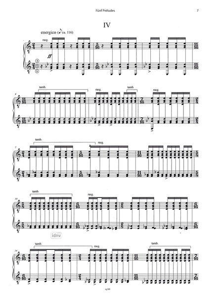 Fünf Préludes für Gitarre solo (2005) Fünf Préludes für Gitarre solo (2005)