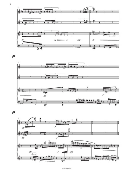 Trio Fluido für zwei Saxophone und Klavier (2002, rev. 2003) Trio Fluido für zwei Saxophone und Klavier (2002, rev. 2003)