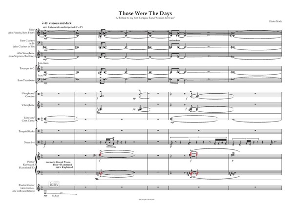 Those were the days für Ensemble (2021) Those were the days für Ensemble (2021)