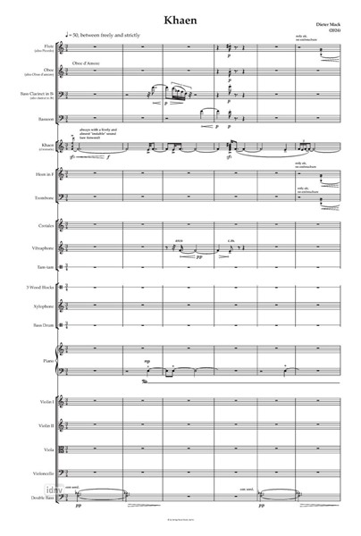 Khaen für 4 Khaen und Orchester (2021) Khaen für 4 Khaen und Orchester (2021)