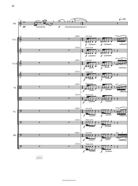 Waldgesang op. 116 für Solo-Oboe, Streicher und Schlagwerk (2012) Waldgesang op. 116 für Solo-Oboe, Streicher und Schlagwerk (2012)