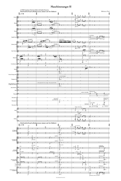 Maschinenangst II für Orchester (2019) Maschinenangst II für Orchester (2019)