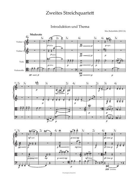 2. Streichquartett (2012-14) 2. Streichquartett (2012-14)