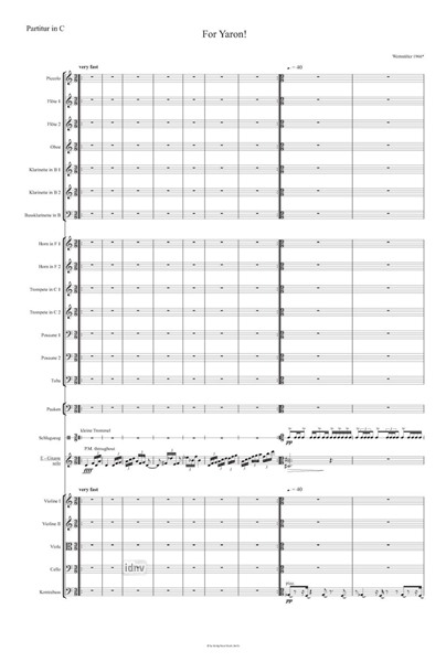 For Yaron für E-Gitarre und Orchester (2020) For Yaron für E-Gitarre und Orchester (2020)