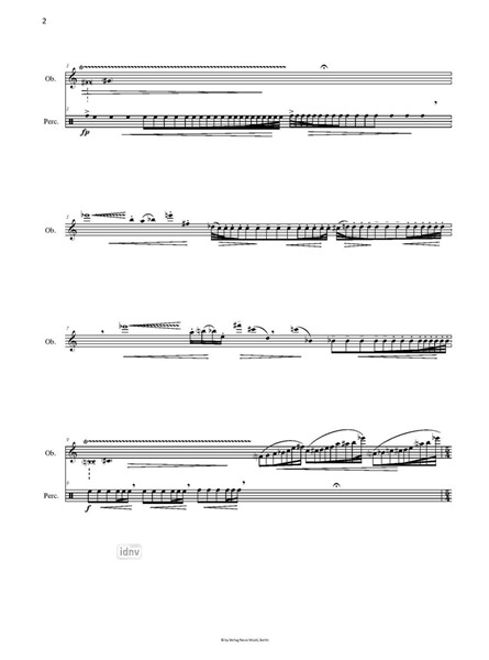 Waldgesang op. 116 für Solo-Oboe, Streicher und Schlagwerk (2012) Waldgesang op. 116 für Solo-Oboe, Streicher und Schlagwerk (2012)