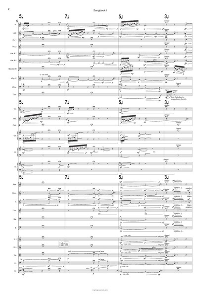 Songbook I für Vokalensemble und Orchester (2021-22) Songbook I für Vokalensemble und Orchester (2021-22)