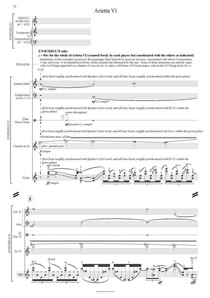 Carl Philip Emanuel in the Gardens of China für Mezzosopran, gehenden Sprecher, Klavier oder Cembalo, 1 Schlagzeuger, Fl/Picc/Afl/Kbfl, Es-/B-/Bass-Klarinette, Violine, Viola und Violoncello (2018/21) Carl Philip Emanuel in the Gardens of China für Mezzosopran, gehenden Sprecher, Klavier oder Cembalo, 1 Schlagzeuger, Fl/Picc/Afl/Kbfl, Es-/B-/Bass-Klarinette, Violine, Viola und Violoncello (2018/21)