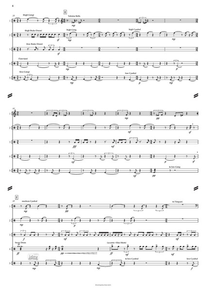 Music from the Book of Kells für fünf Schlagzeuger und Klavier (1999) Music from the Book of Kells für fünf Schlagzeuger und Klavier (1999)