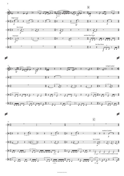 Music from the Book of Kells für fünf Schlagzeuger und Klavier (1999) Music from the Book of Kells für fünf Schlagzeuger und Klavier (1999)