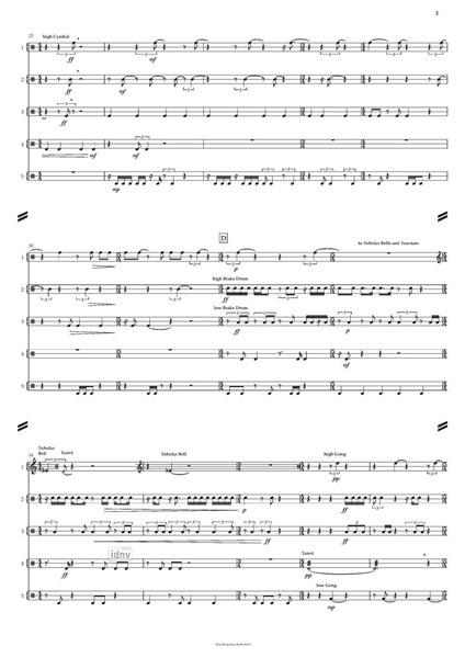 Music from the Book of Kells für fünf Schlagzeuger und Klavier (1999) Music from the Book of Kells für fünf Schlagzeuger und Klavier (1999)