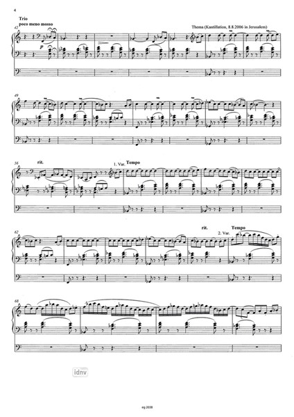 Holy Tango 3 für Orgel (2007) Holy Tango 3 für Orgel (2007)