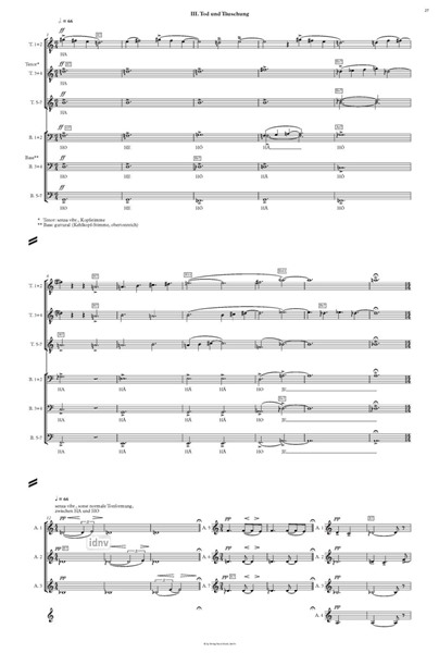 Chorszenen für ein Musiktheater (II) für gemischten Chor a cappella (2023) Chorszenen für ein Musiktheater (II) für gemischten Chor a cappella (2023)