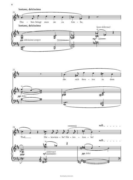 Die Kapelle Fassung für Frauenstimme und Klavier (1974) Die Kapelle Fassung für Frauenstimme und Klavier (1974)