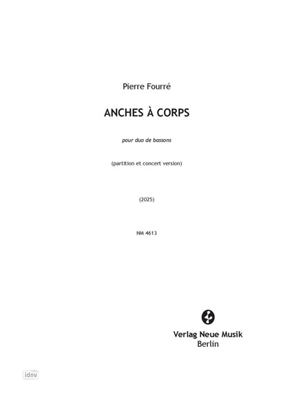 Anches à corps für Fagott-Duo Anches à corps für Fagott-Duo