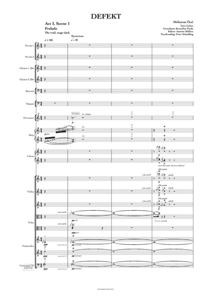 Defekt für 4 Solo-Stimmen, Puppenspieler und großes Ensemble (2023) Defekt für 4 Solo-Stimmen, Puppenspieler und großes Ensemble (2023)