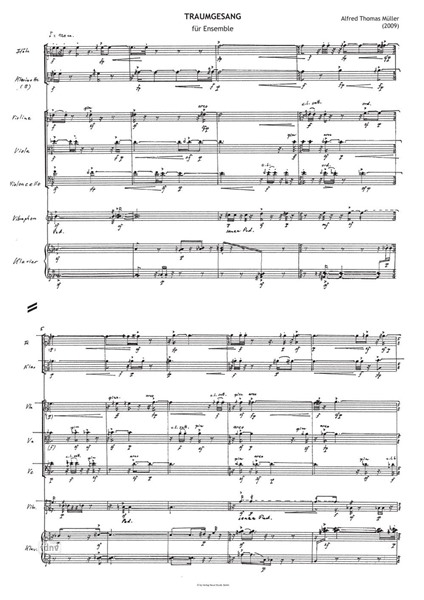 Traumgesang für Ensemble (2007) Traumgesang für Ensemble (2007)