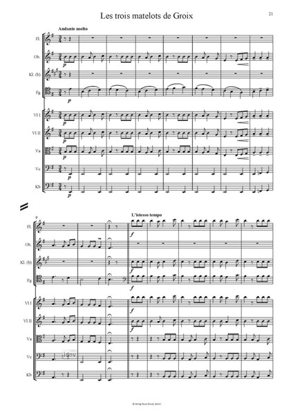 Variationen über französische Volkslieder KSV 37b bearbeitet für Kammerorchester 1998 (1949/51) Variationen über französische Volkslieder KSV 37b bearbeitet für Kammerorchester 1998 (1949/51)