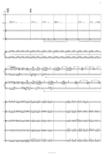 Auslaufen der Zeit VII für 2 Klaviere und Orchester (2023) Auslaufen der Zeit VII für 2 Klaviere und Orchester (2023)