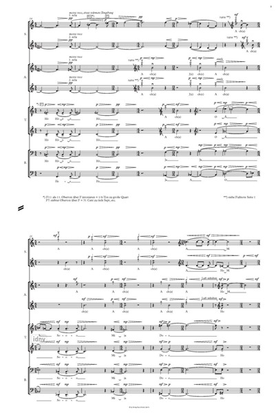 Chorszenen für ein Musiktheater (II) für gemischten Chor a cappella (2023) Chorszenen für ein Musiktheater (II) für gemischten Chor a cappella (2023)