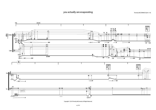 you actually are evaporating für Violine und Violoncello (2011-14) you actually are evaporating für Violine und Violoncello (2011-14)