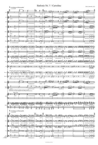 Sinfonie Nr. 7 / Cartoline für Orchester (2023) Sinfonie Nr. 7 / Cartoline für Orchester (2023)