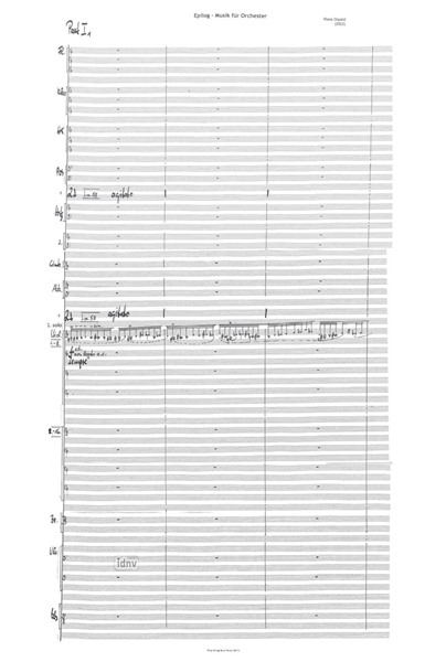 Epilog – Musik für Orchester (2023) Epilog – Musik für Orchester (2023)