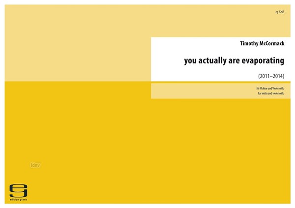 you actually are evaporating für Violine und Violoncello (2011-14) you actually are evaporating für Violine und Violoncello (2011-14)