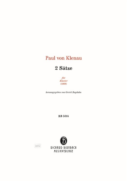 2 Sätze für Klavier (1938) 2 Sätze für Klavier (1938)