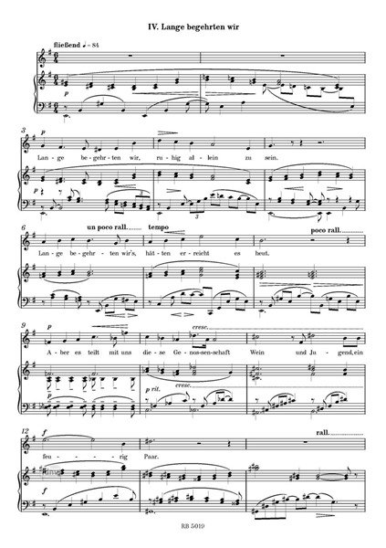 4 Lieder für mittlere Stimme und Klavier (1942) 4 Lieder für mittlere Stimme und Klavier (1942)
