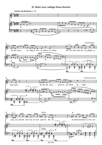 4 Lieder für mittlere Stimme und Klavier (1942) 4 Lieder für mittlere Stimme und Klavier (1942)